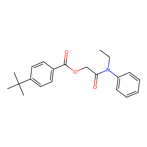 2-[Ethyl(phenyl)amino]-2-oxoethyl 4-tert-butylbenzoate structure