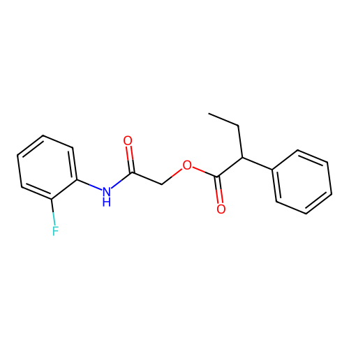 2-[(2-Fluorophenyl)amino]-2-oxoethyl 2-phenylbutanoate structure