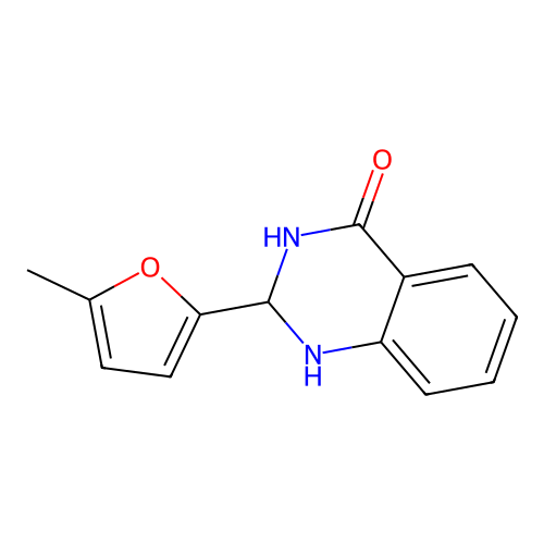 2-(5-methylfuran-2-yl)-2,3-dihydroquinazolin-4(1H)-one structure