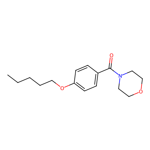 Morpholin-4-yl[4-(pentyloxy)phenyl]methanone structure