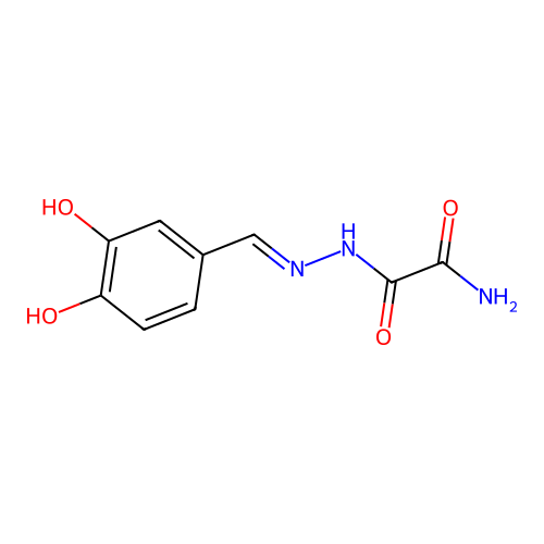 N'-[(3,4-dihydroxyphenyl)methylideneamino]oxamide structure