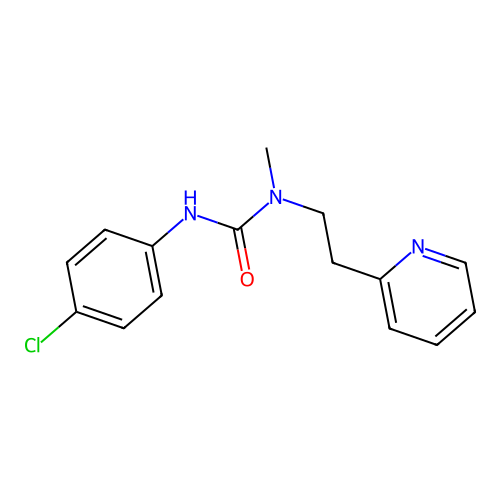 3-(4-Chlorophenyl)-1-methyl-1-(2-(pyridin-2-yl)ethyl)urea structure