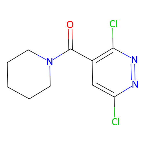 3,6-Dichloro-4-(piperidine-1-carbonyl)pyridazine structure