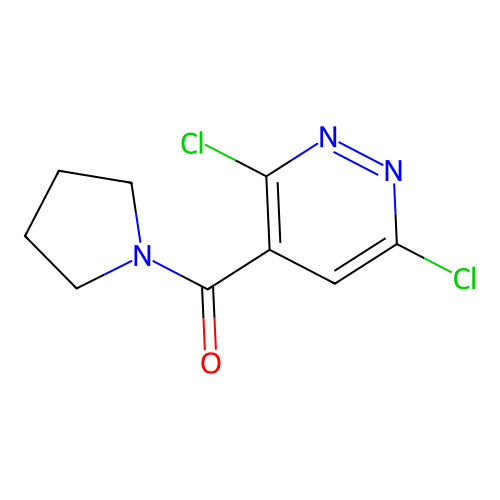 3,6-Dichloro-4-(pyrrolidine-1-carbonyl)pyridazine structure