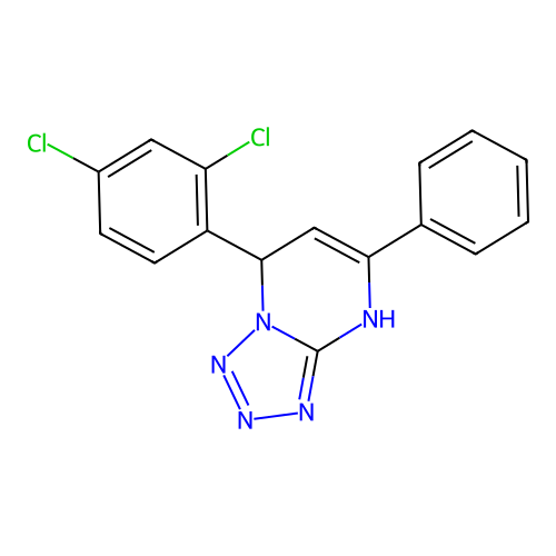 7-(2,4-Dichlorophenyl)-5-phenyl-3,7-dihydrotetrazolo[1,5-a]pyrimidine structure