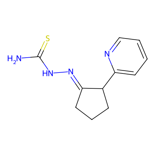 (2E)-2-[2-(pyridin-2-yl)cyclopentylidene]hydrazinecarbothioamide structure