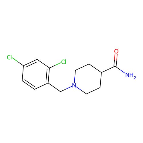 1-(2,4-Dichlorobenzyl)piperidine-4-carboxamide structure