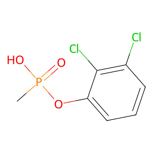 2,3-Dichlorophenyl hydrogen methylphosphonate structure