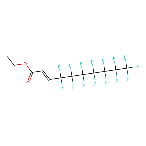 Ethyl (2E)-4,4,5,5,6,6,7,7,8,8,9,9,10,10,10-pentadecafluorodec-2-enoate structure