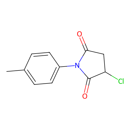 3-Chloro-1-(4-methylphenyl)pyrrolidine-2,5-dione structure