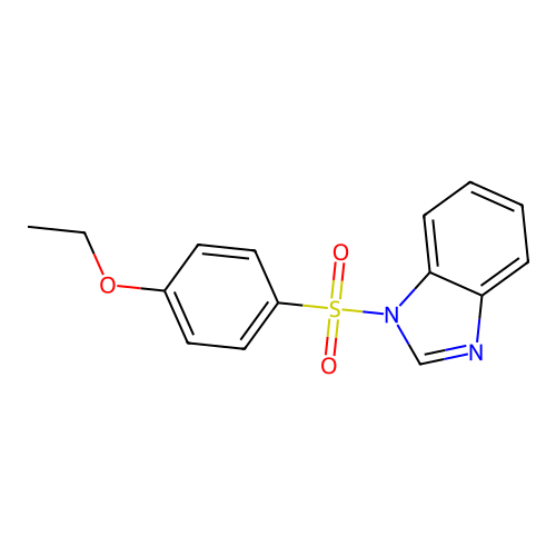 1-(4-Ethoxyphenyl)sulfonylbenzimidazole structure