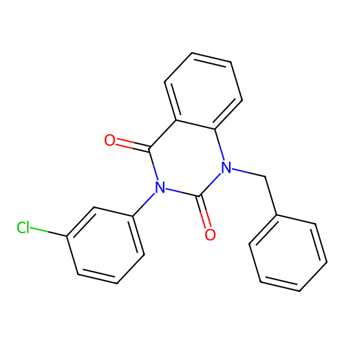 1-benzyl-3-(3-chlorophenyl)quinazoline-2,4(1H,3H)-dione structure