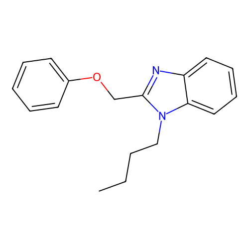 1-butyl-2-(phenoxymethyl)-1H-benzimidazole structure