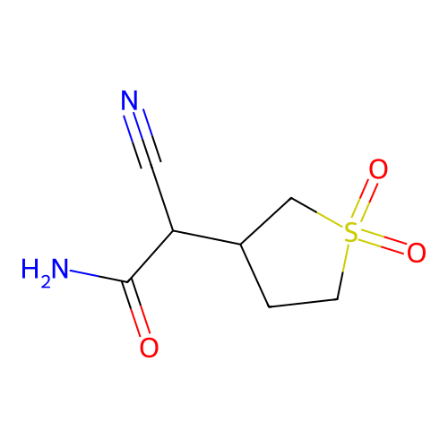 2-Cyano-2-(1,1-dioxothiolan-3-yl)acetamide structure