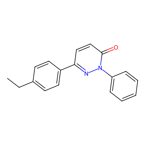 6-(4-ethylphenyl)-2-phenylpyridazin-3(2H)-one structure