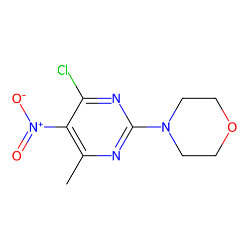 4-(4-Chloro-6-methyl-5-nitropyrimidin-2-yl)morpholine structure