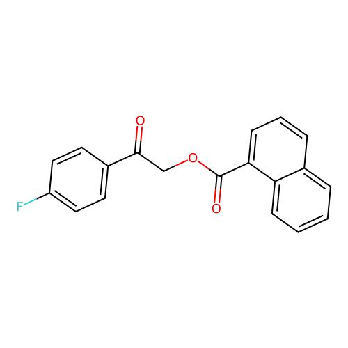 2-(4-Fluorophenyl)-2-oxoethyl 1-naphthoate structure