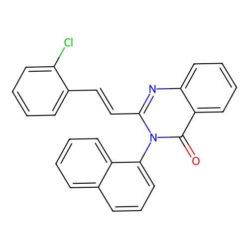 2-[(Z)-2-(2-chlorophenyl)ethenyl]-3-naphthalen-1-ylquinazolin-4-one structure