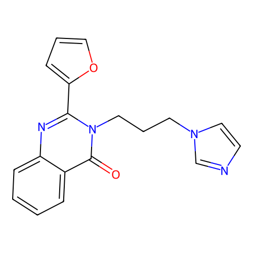 2-(Furan-2-yl)-3-(3-imidazol-1-ylpropyl)quinazolin-4-one structure