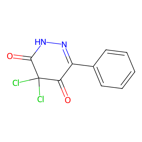 5,5-dichloro-3-phenyl-1H-pyridazine-4,6-dione structure