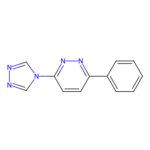 3-Phenyl-6-(1,2,4-triazol-4-yl)pyridazine structure