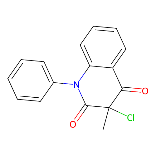 3-Chloro-3-methyl-1-phenylquinoline-2,4-dione structure