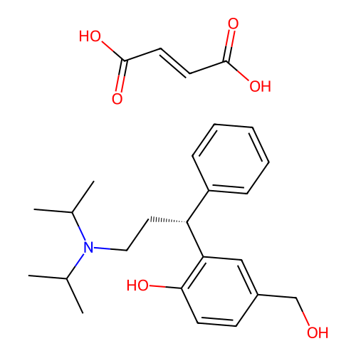 Desfesoterodine fumarate structure