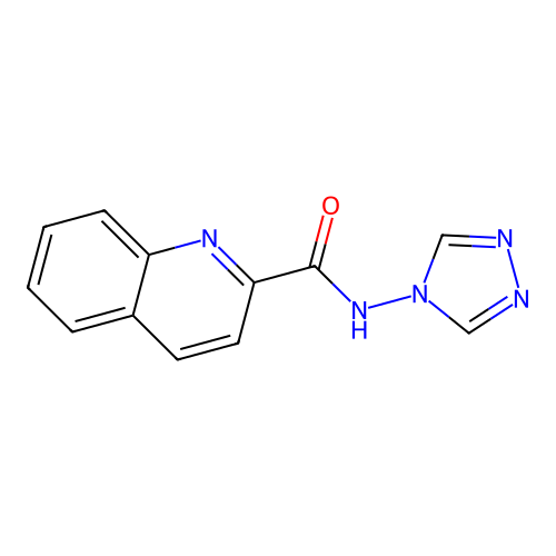 N-(4H-1,2,4-triazol-4-yl)-2-quinolinecarboxamide structure