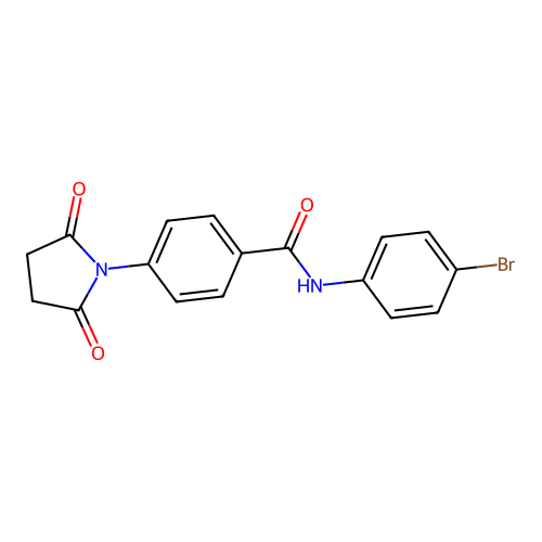 N-(4-bromophenyl)-4-(2,5-dioxopyrrolidin-1-yl)benzamide structure