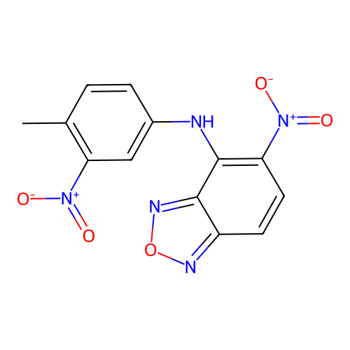 5-Nitro-4-{3-nitro-4-methylanilino}-2,1,3-benzoxadiazole structure