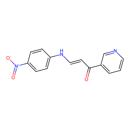 3-(4-Nitroanilino)-1-pyridin-3-ylprop-2-en-1-one structure
