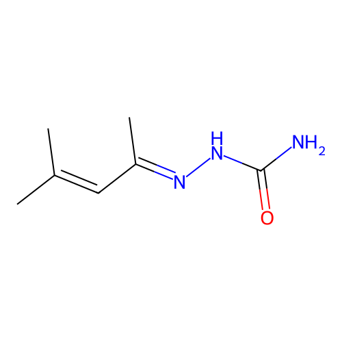 Mesityl oxide semicarbazone structure