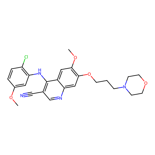 4-Phenylamino-3-quinolinecarbonitrile deriv. 2b structure