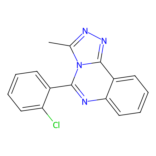 5-(2-Chlorophenyl)-3-methyl-[1,2,4]triazolo[4,3-c]quinazoline structure