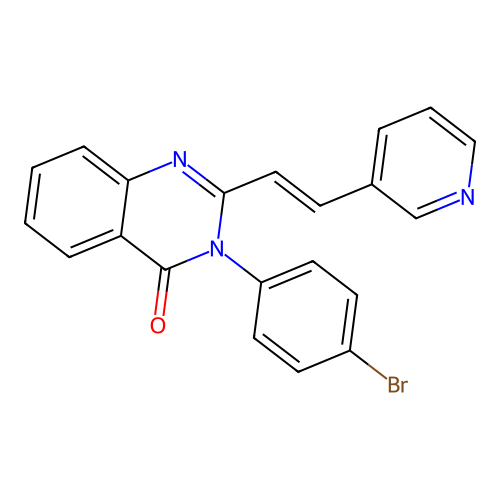 3-(4-bromophenyl)-2-[(E)-2-pyridin-3-ylethenyl]quinazolin-4-one structure