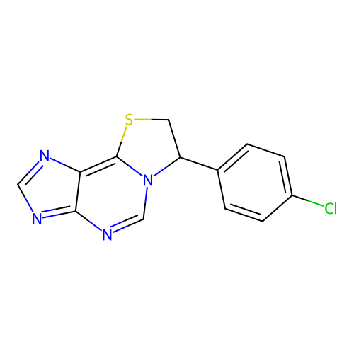 7-(4-Chloro-phenyl)-7,8-dihydro-thiazolo[2,3-i]purine structure