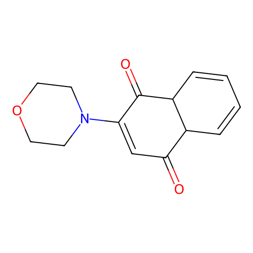 2-(Morpholin-4-yl)-4a,8a-dihydronaphthalene-1,4-dione structure