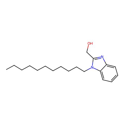 (1-Undecylbenzimidazol-2-yl)methanol structure