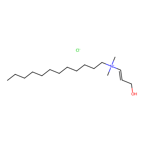 Ammonium, dodecyldimethyl(3-hydroxypropenyl)-, chloride structure