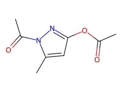 3-Acetoxy-1-acetyl-5-methylpyrazole structure