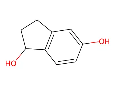 2,3-dihydro-1H-indene-1,5-diol structure