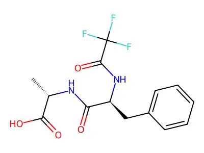 N-Trifluoroacetylphenylalanylalanine structure