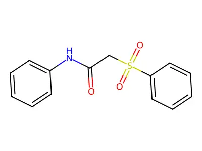 Acetamide, N-phenyl-2-(phenylsulfonyl)- structure