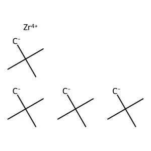 Zirconium, tetrakis(2,2-dimethylpropyl)- structure