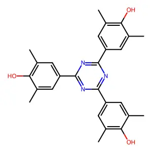4,4',4''-(1,3,5-Triazinane-2,4,6-triylidene)tris(2,6-dimethylcyclohexa-2,5-dien-1-one) structure