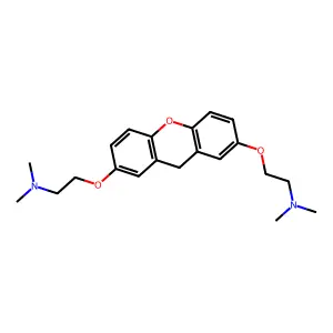 Ethylamine, 2,2'-(9H-xanthene-2,7-diylbis(oxy))bis(N,N-dimethyl- structure