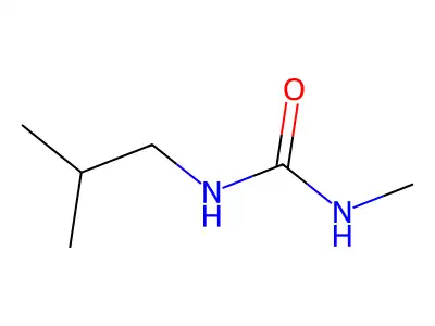 Urea, N-methyl-N'-(2-methylpropyl)- structure