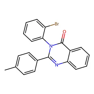 3-(2-Bromophenyl)-2-(4-methylphenyl)quinazolin-4-one structure