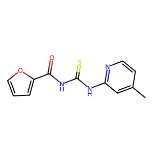N-[(4-methylpyridin-2-yl)carbamothioyl]furan-2-carboxamide structure