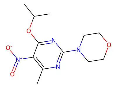 4-(4-Methyl-5-nitro-6-propan-2-yloxypyrimidin-2-yl)morpholine structure